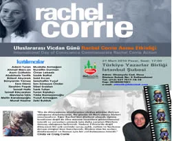 Yazarlar Rachel Corrie anısına toplanıyor!