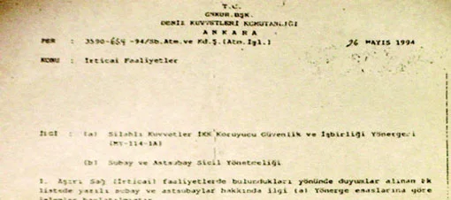 28 Şubat'ın temelini atan belge çıktı