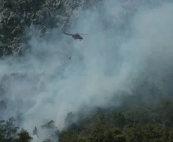 Alanya'da yangın paniğe neden oldu