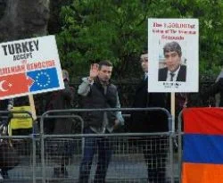 Londra 'da Ermeni protestosu