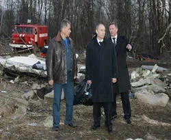 Putin, uçak kazasının yaşandığı bölgeyi inceledi
