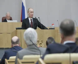 Putin, yıllık konuşmasını mecliste yaptı