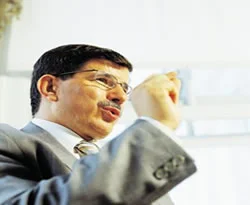 Davutoğlu ile Moon bir araya geldi