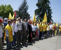 Giresun'da sendikalar eylem yaptı