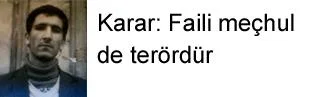 Karar: Faili meçhul de terördür