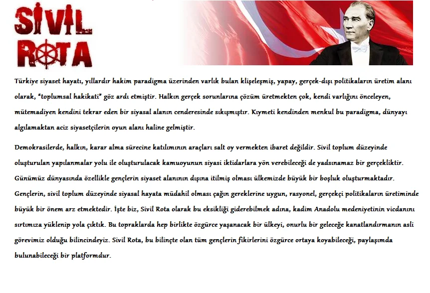 Sivil Rota'dan 27 Mayıs Bildirisi