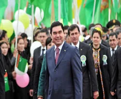 Türkmen lider Rusya'da