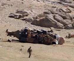 Afganistan'da helikopter düştü