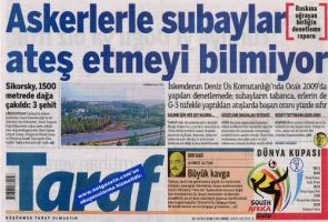 Askerler ve subaylar ateş etmeyi bilmiyor