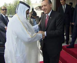 Erdoğan, Katar Emiri ile bir araya geldi
