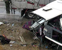 Trafik kazası:24 ölü 21 yaralı