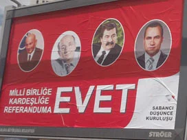 Ankara'da korsan 'Evet' kampanyası