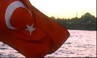 Gazze'de dükkanlar kırmızı beyaz
