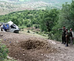 Hakkari'de mayın imhası yaplıyor
