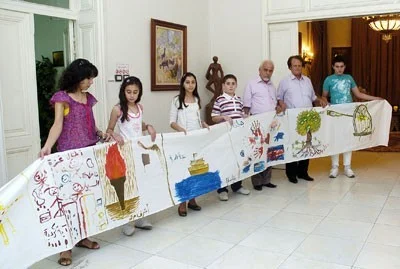 Suriyeli çocuklardan Gazze'ye destek