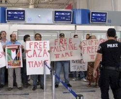 Yunan işçiler İsrail uçağına izin vermedi