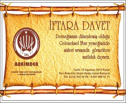 Bakırköy İmam Hatip mezunları iftarda buluşuyor