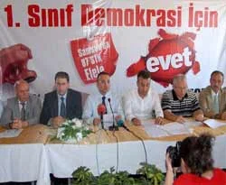 Birinci sınıf demokrasi için 'EVET'