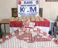 Elazığ'da 44 kilo esrar ele geçti
