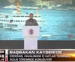 Erdoğan Kayseri'de iç hatlar terminalini açtı