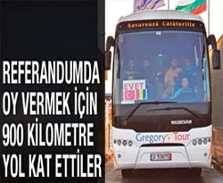 'Evet' oyu için 900 km yol katettiler