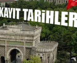 Kayıtlar için bu günleri not edin