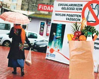 Naylon poşetler zarar veriyor