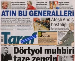 Taraf'tan 'atın bu generalleri' manşeti
