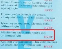 CHP Afişinde ağır hakaret