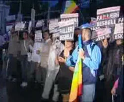 Hakkari'deki mayınlı saldırıyı protesto ettiler