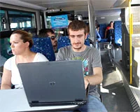 Halk otobüslerinde internet dönemi