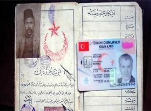128 yıllık nüfus cüzdanları, sergileniyor