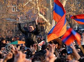 Ermenistan'da muhalefet gösterisi