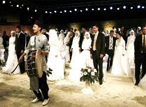 Filistinli 50 çift, hep birlikte dünyaevine girdi
