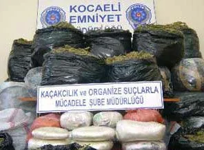 Kocaeli'de 140 kilogram eroin ele geçirildi