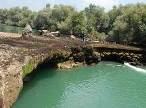 Manavgat Şelalesi'nde su seviyesi azaldı