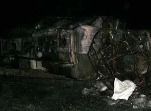 Tanker alev alev yandı