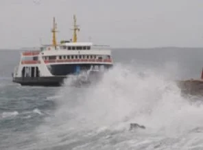 Araba vapuru seferleri durduruldu