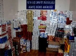 İstanbul'da kaçak sigara baskını