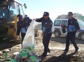 Konya'da 100 kg et imha edildi