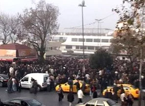 Miting alanı değil vapur iskelesi