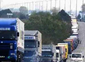 TIR kuyruğu 10 km'yi buldu