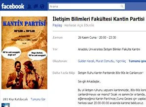 Üniversite kantininde içkili parti