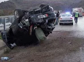 Yağışlar kazaları birlikte getirdi