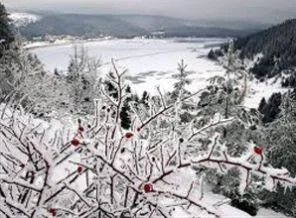 Abant Gölü bembeyaz