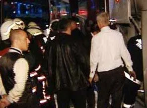 Askerleri taşıyan otobüste yangın çıktı