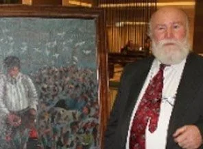 Çoban ressam 100. sergisini açtı