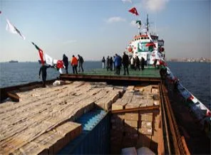 Defne gemisi Pakistan'a uğurlandı