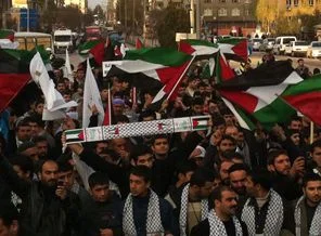 Diyarbakır'da dev Filistin mitingi