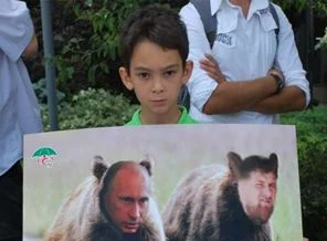 Kafkasyalılar Rusya'yı protesto etti